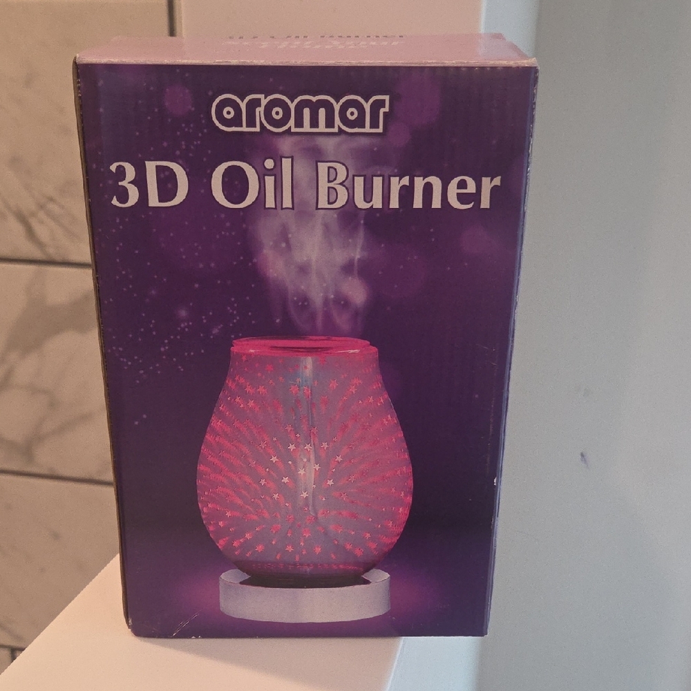 New. Aromar 3D Oil Burner - Pink